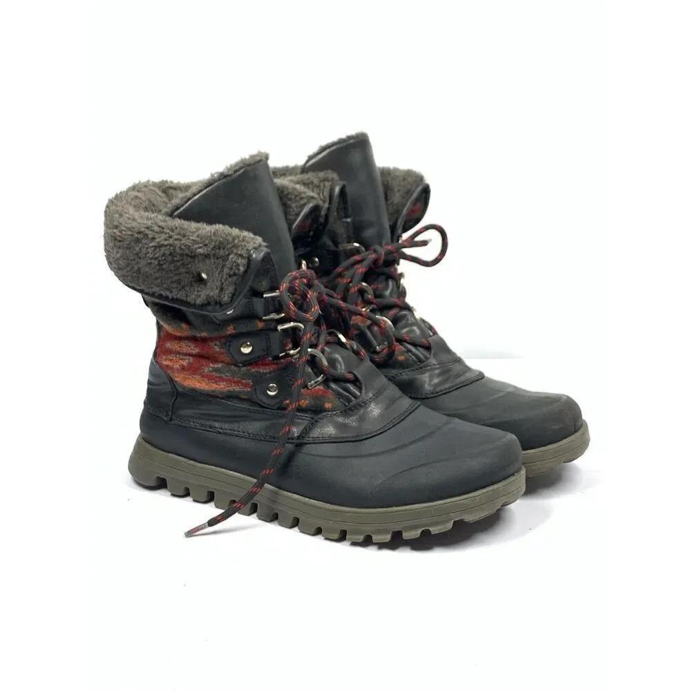 Baretraps Yaeger Stay Dry Winter Boots Aztec Pattern Women Size 7.5